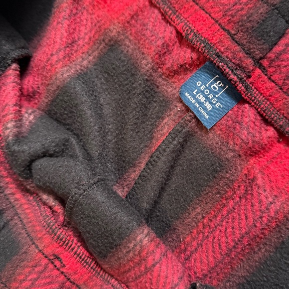 George fleece plaid large pajama pants Men - Picture 4 of 4